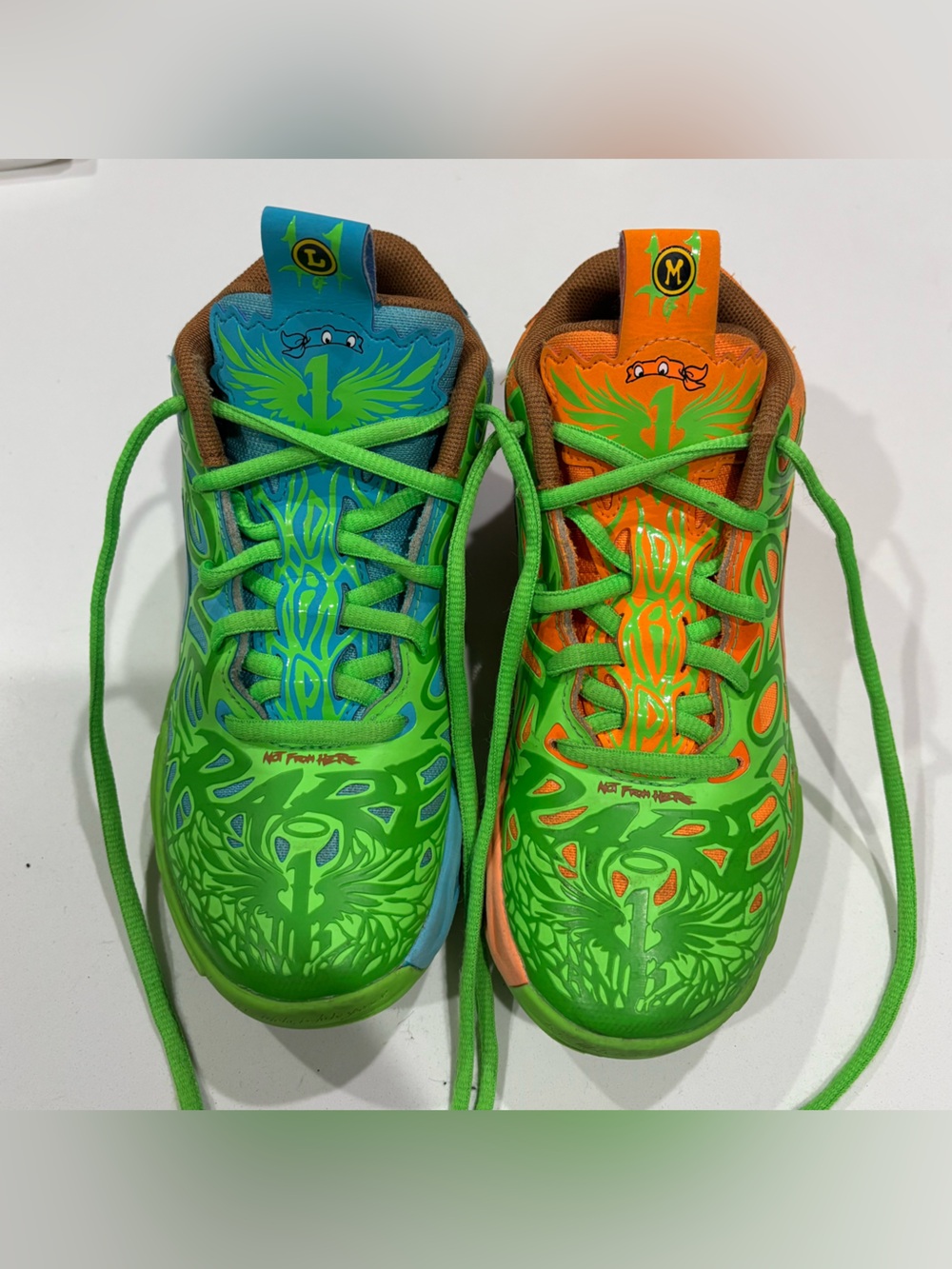 La Melo Ball basketball Ninja turtle shoes
